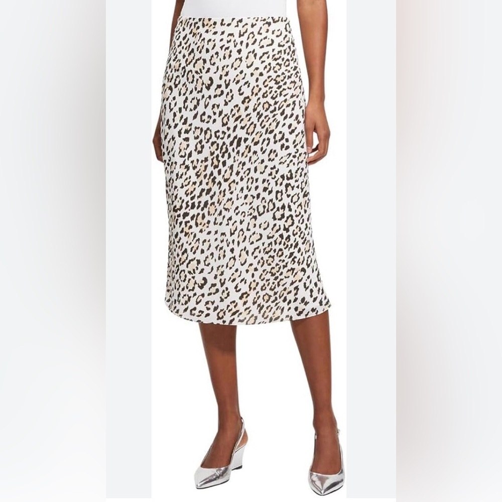 Theory Leopard Print Slip Skirt -
Sz MED